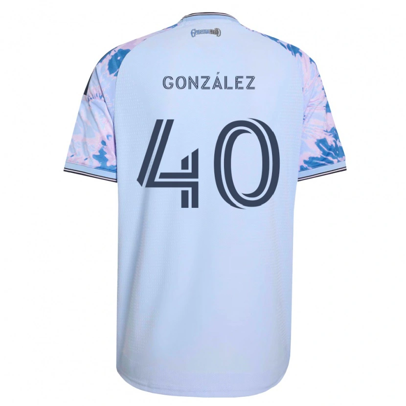 Danxen Kvinnor Jonathan González #40 Kungligt Blå Vit Svart Bortatröja Matchtröjor 2026/27 Tröjor T-Tröja