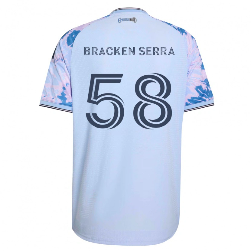 Danxen Kvinnor Gabriel Bracken Serra #58 Kungligt Blå Vit Svart Bortatröja Matchtröjor 2026/27 Tröjor T-Tröja