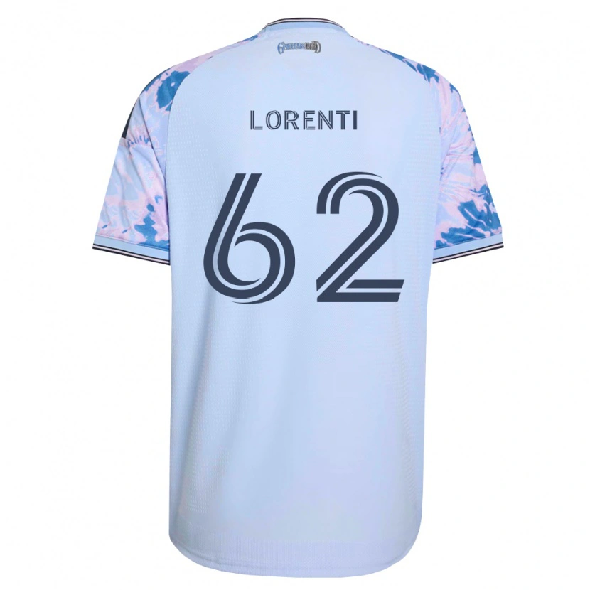 Danxen Kvinnor Dominic Lorenti #62 Kungligt Blå Vit Svart Bortatröja Matchtröjor 2026/27 Tröjor T-Tröja