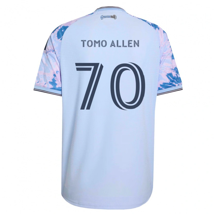 Danxen Kvinnor Tomo Allen #70 Kungligt Blå Vit Svart Bortatröja Matchtröjor 2026/27 Tröjor T-Tröja