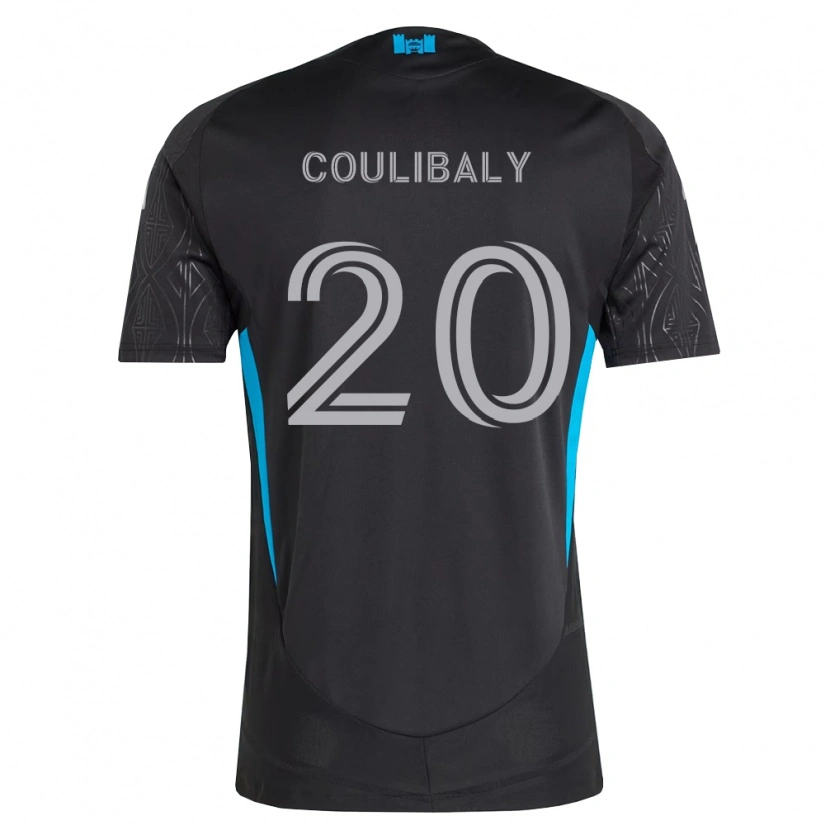Danxen Kvinnor Baye Coulibaly #20 Svart Vit Himmelsblå Bortatröja Matchtröjor 2026/27 Tröjor T-Tröja