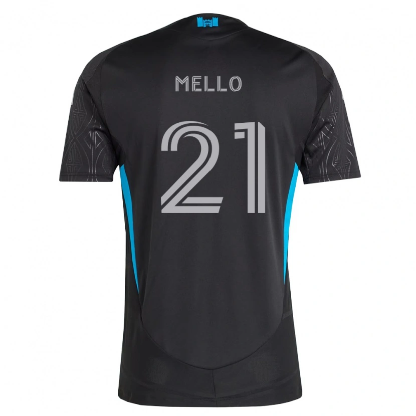 Danxen Kvinnor Vinicius Mello #21 Svart Vit Himmelsblå Bortatröja Matchtröjor 2026/27 Tröjor T-Tröja