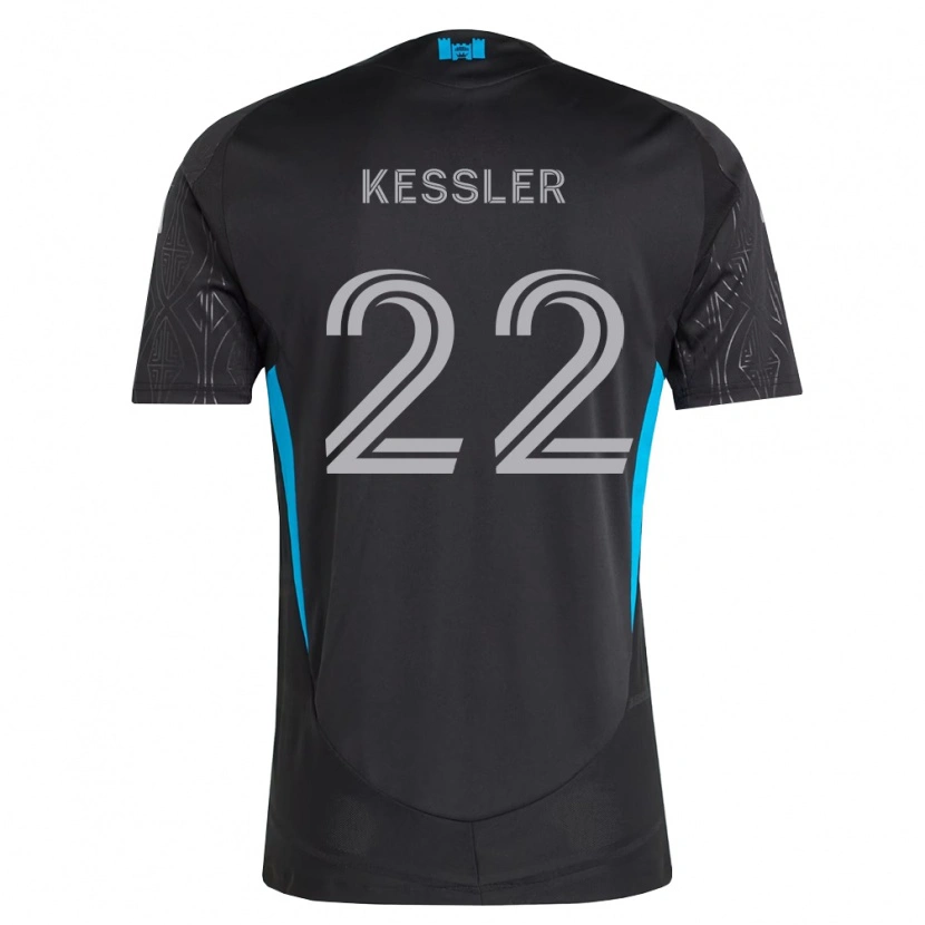 Danxen Kvinnor Henry Kessler #22 Svart Vit Himmelsblå Bortatröja Matchtröjor 2026/27 Tröjor T-Tröja
