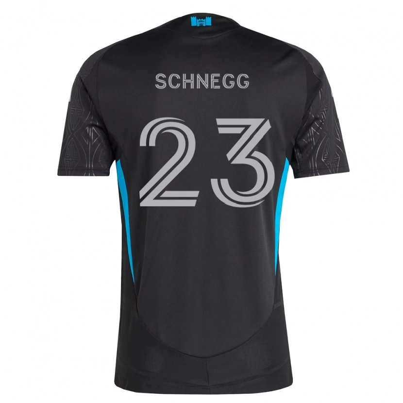 Danxen Kvinnor David Schnegg #23 Svart Vit Himmelsblå Bortatröja Matchtröjor 2026/27 Tröjor T-Tröja
