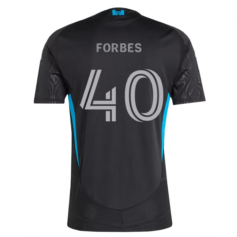 Danxen Kvinnor Jahlane Forbes #40 Svart Vit Himmelsblå Bortatröja Matchtröjor 2026/27 Tröjor T-Tröja