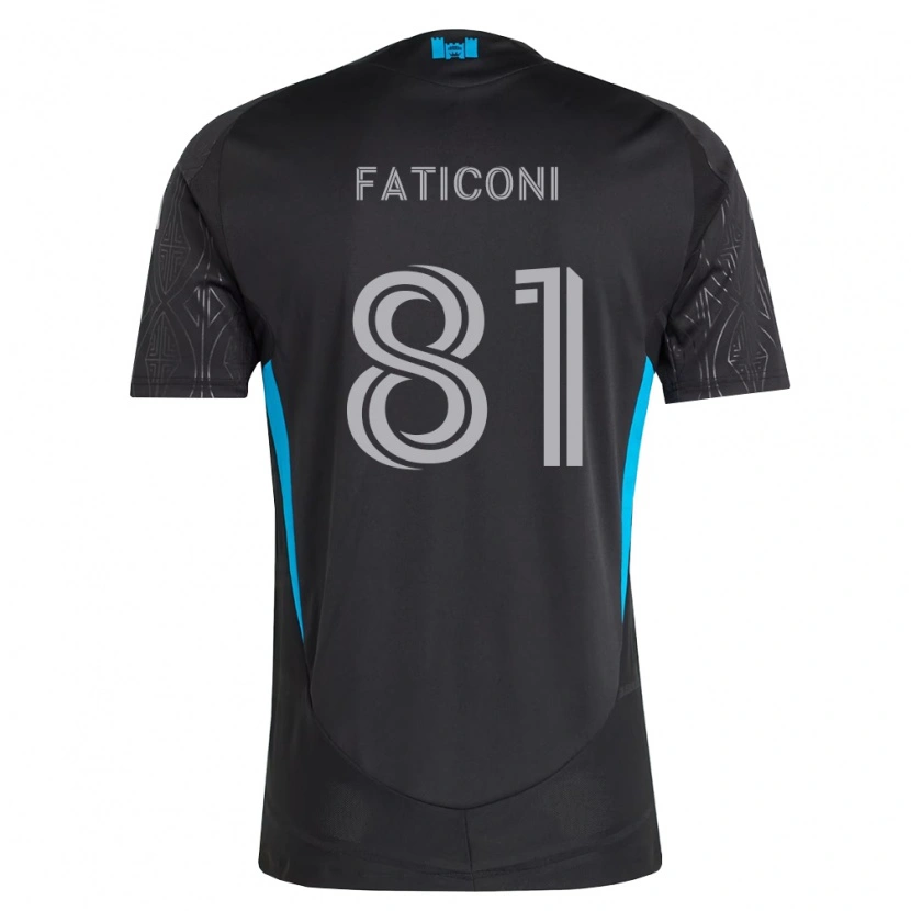 Danxen Kvinnor Trey Faticoni #81 Svart Vit Himmelsblå Bortatröja Matchtröjor 2026/27 Tröjor T-Tröja