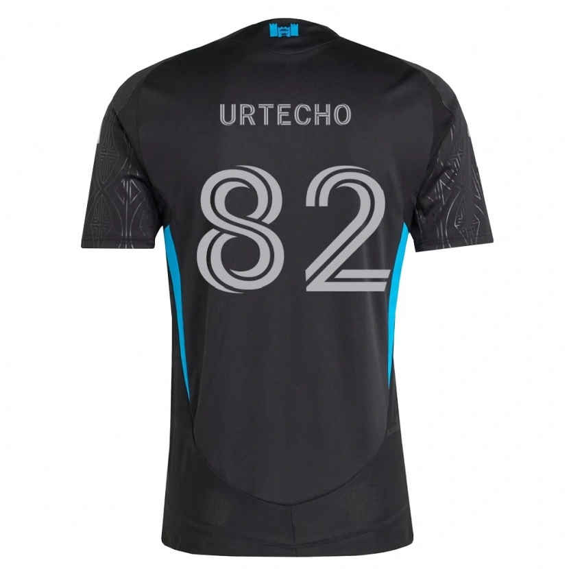 Danxen Kvinnor Brendan Urtecho #82 Svart Vit Himmelsblå Bortatröja Matchtröjor 2026/27 Tröjor T-Tröja