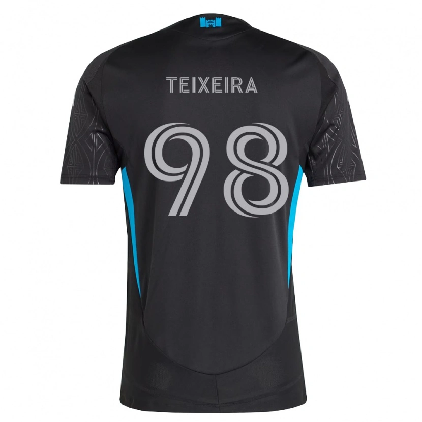 Danxen Kvinnor Nickolas Teixeira #98 Svart Vit Himmelsblå Bortatröja Matchtröjor 2026/27 Tröjor T-Tröja