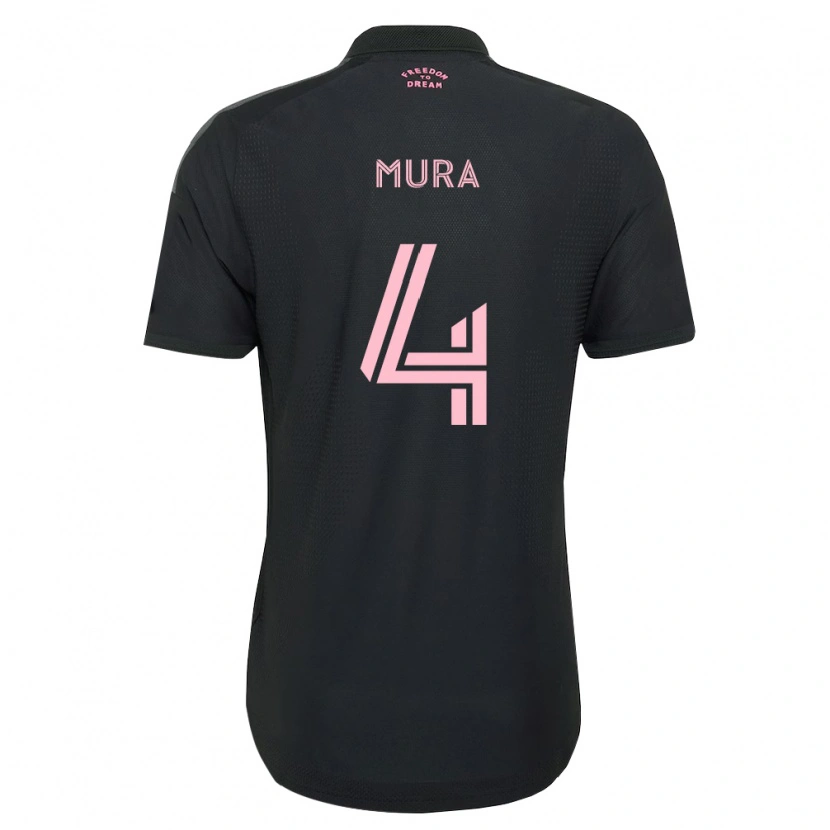 Danxen Kvinnor Facundo Mura #4 Rosa Svart Vit Bortatröja Matchtröjor 2026/27 Tröjor T-Tröja