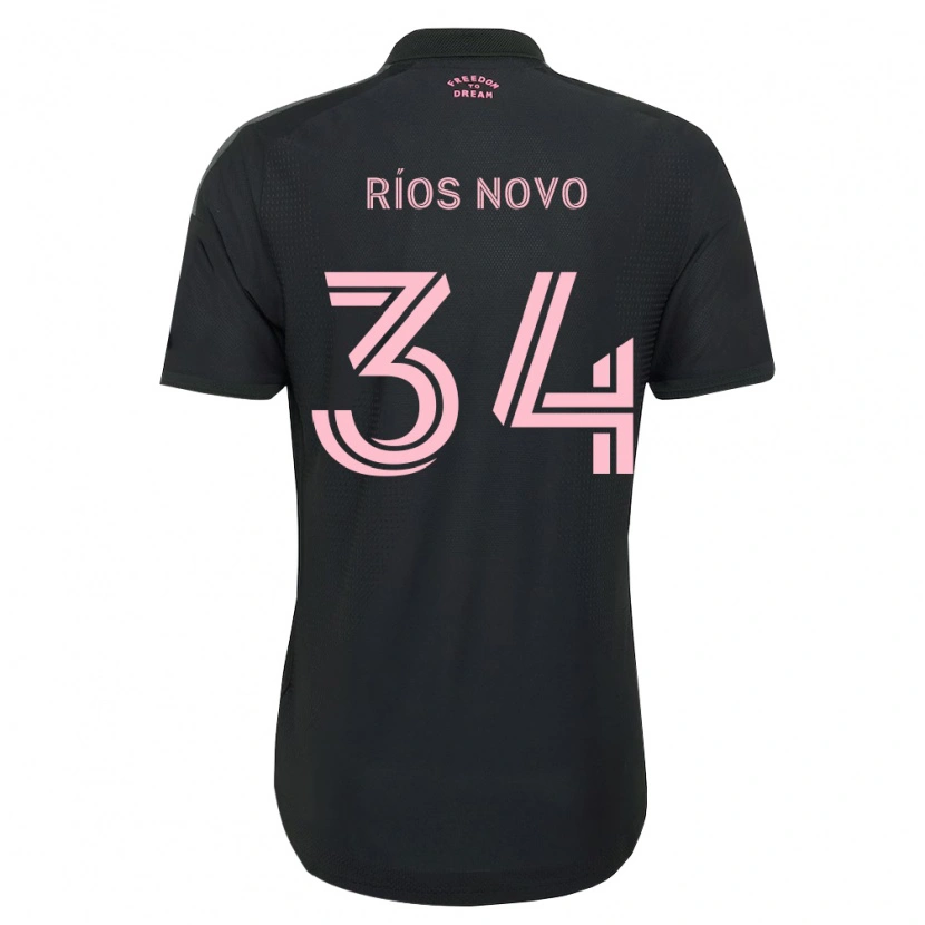 Danxen Kvinnor Rocco Ríos Novo #34 Rosa Svart Vit Bortatröja Matchtröjor 2026/27 Tröjor T-Tröja