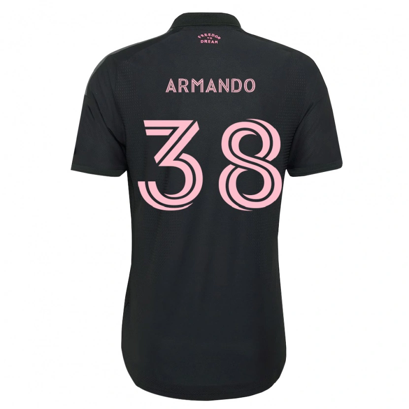 Danxen Kvinnor Máximo Armando #38 Rosa Svart Vit Bortatröja Matchtröjor 2026/27 Tröjor T-Tröja