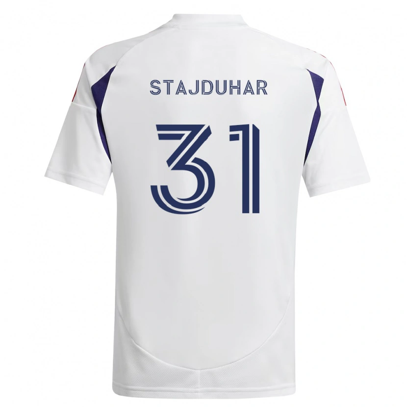 Danxen Kvinnor Mason Stajduhar #31 Kungligt Blå Röd Brun Bortatröja Matchtröjor 2026/27 Tröjor T-Tröja