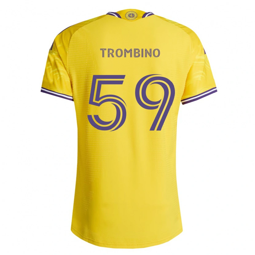 Danxen Kvinnor Caleb Trombino #59 Gul Lila Bortatröja Matchtröjor 2026/27 Tröjor T-Tröja