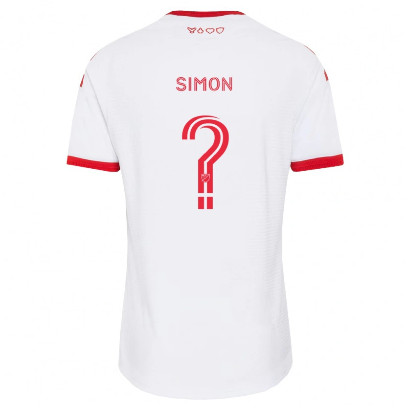 Danxen Kvinnor Devonte Simon #0 Vit Röd Svart Bortatröja Matchtröjor 2026/27 Tröjor T-Tröja