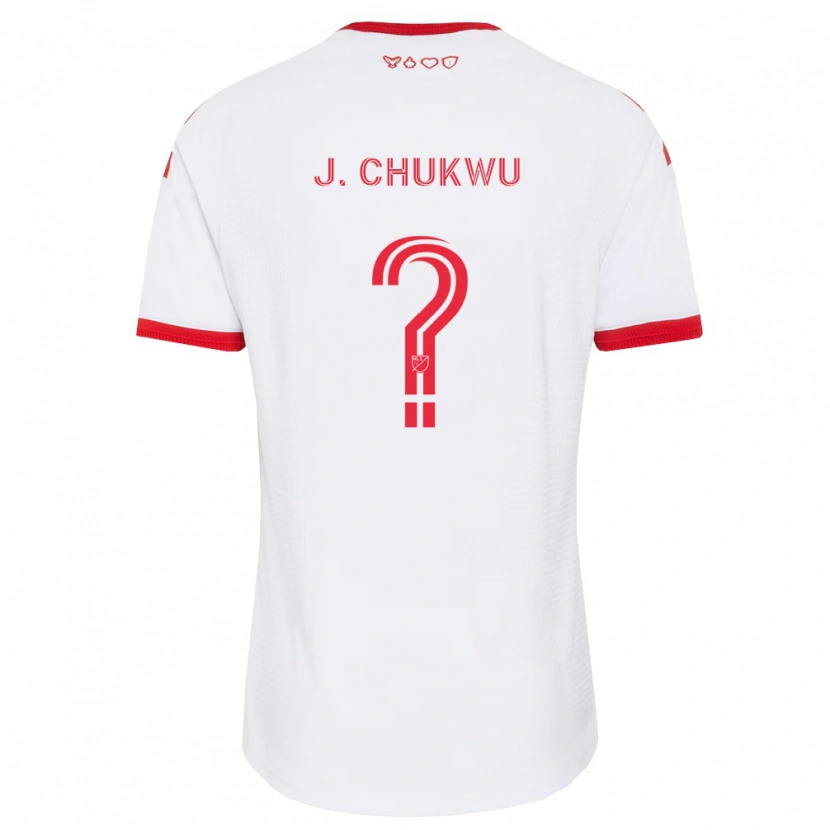 Danxen Kvinnor Joses Chukwu #0 Vit Röd Svart Bortatröja Matchtröjor 2026/27 Tröjor T-Tröja