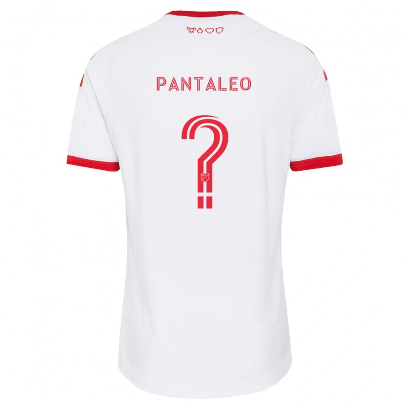 Danxen Kvinnor Adamo Pantaleo #0 Vit Röd Svart Bortatröja Matchtröjor 2026/27 Tröjor T-Tröja