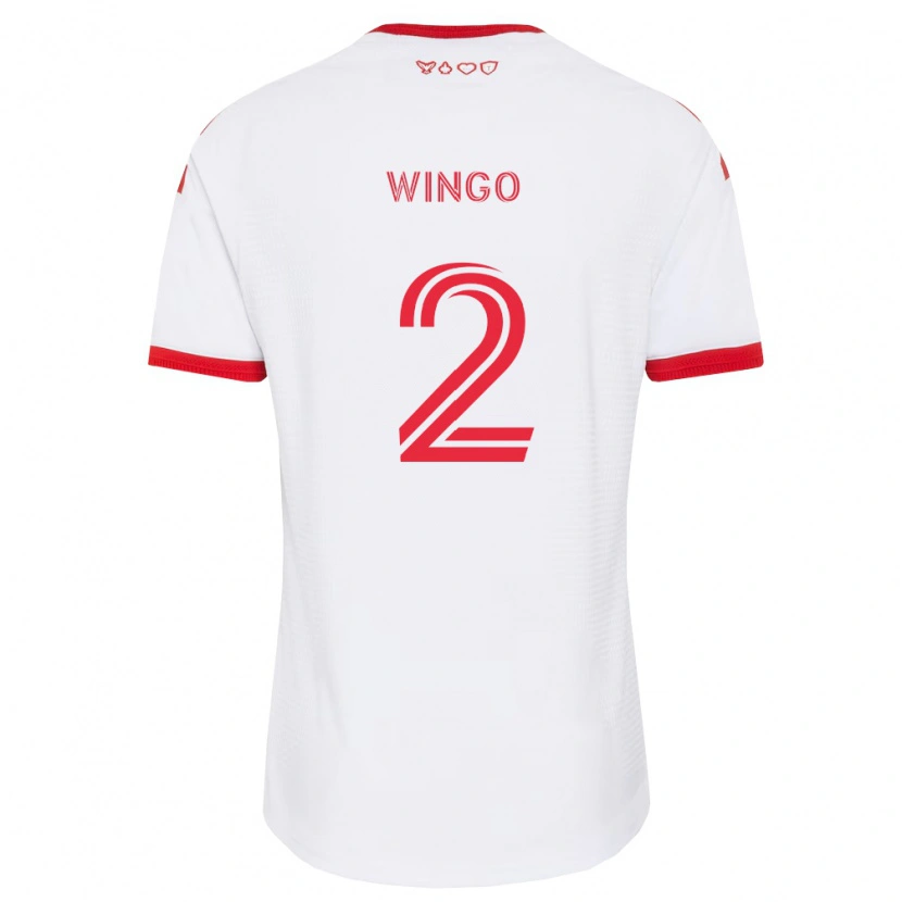 Danxen Kvinnor Henry Wingo #2 Vit Röd Svart Bortatröja Matchtröjor 2026/27 Tröjor T-Tröja