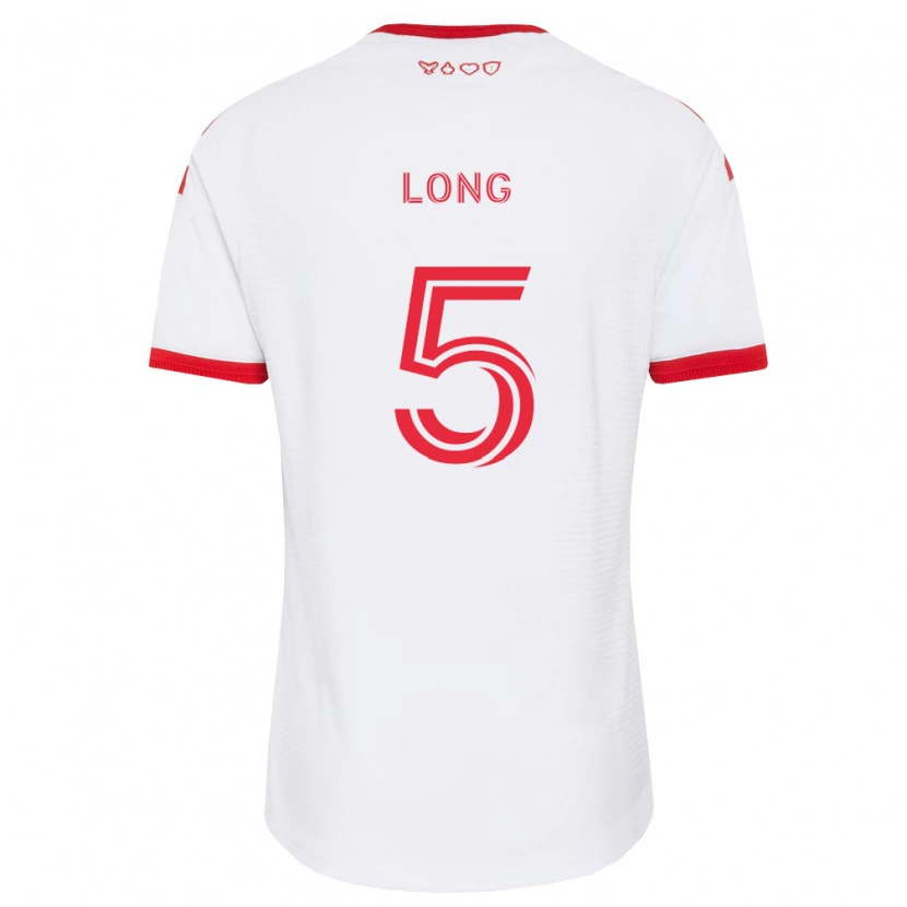 Danxen Kvinnor Kevin Long #5 Vit Röd Svart Bortatröja Matchtröjor 2026/27 Tröjor T-Tröja