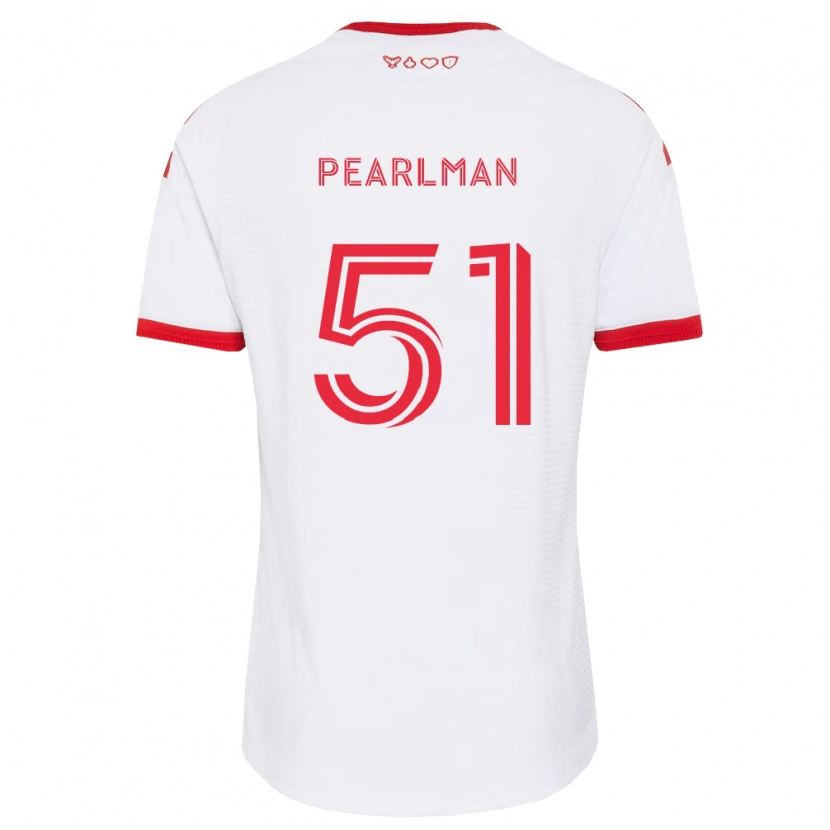 Danxen Kvinnor Adam Pearlman #51 Vit Röd Svart Bortatröja Matchtröjor 2026/27 Tröjor T-Tröja