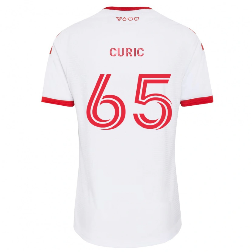 Danxen Kvinnor Antony Curic #65 Vit Röd Svart Bortatröja Matchtröjor 2026/27 Tröjor T-Tröja