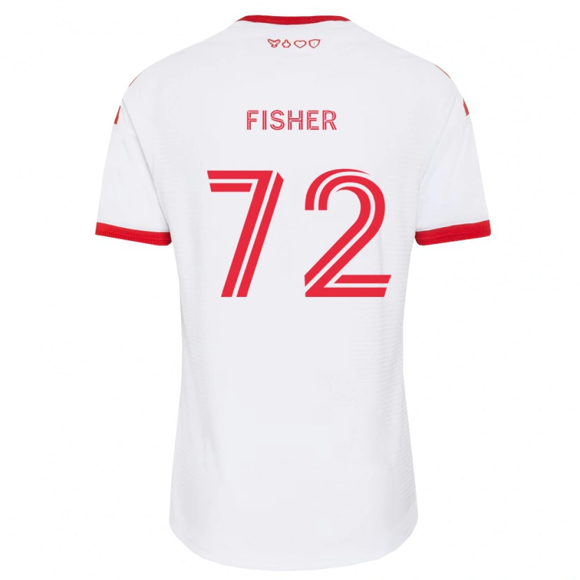 Danxen Kvinnor Mark Fisher #72 Vit Röd Svart Bortatröja Matchtröjor 2026/27 Tröjor T-Tröja
