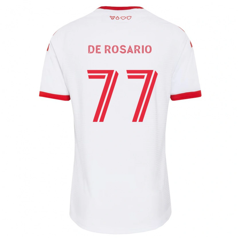 Danxen Kvinnor Adisa De Rosario #77 Vit Röd Svart Bortatröja Matchtröjor 2026/27 Tröjor T-Tröja