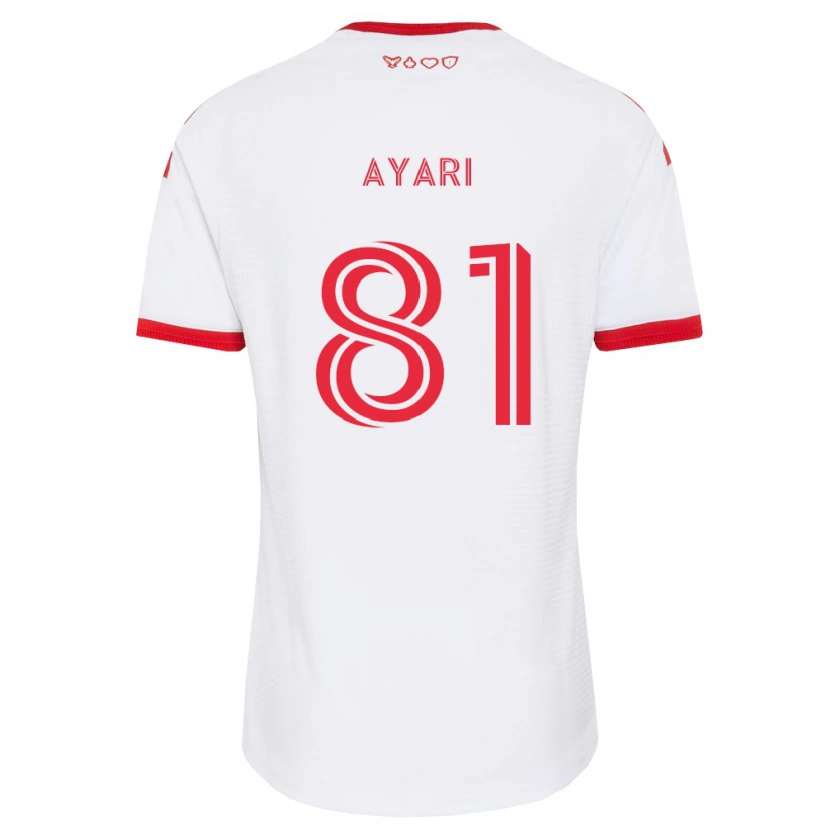 Danxen Kvinnor Hassan Ayari #81 Vit Röd Svart Bortatröja Matchtröjor 2026/27 Tröjor T-Tröja