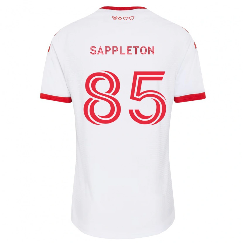 Danxen Kvinnor Spencer Sappleton #85 Vit Röd Svart Bortatröja Matchtröjor 2026/27 Tröjor T-Tröja