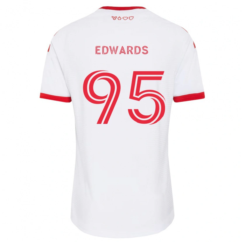 Danxen Kvinnor Nathaniel Edwards #95 Vit Röd Svart Bortatröja Matchtröjor 2026/27 Tröjor T-Tröja