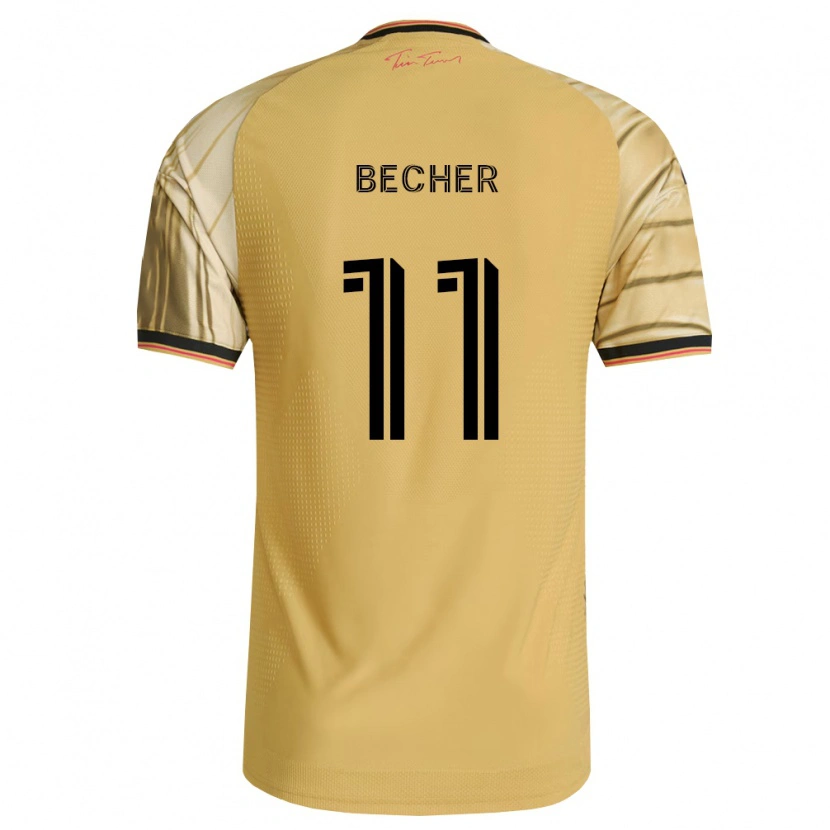 Danxen Kvinnor Simon Becher #11 Brun Gul Svart Bortatröja Matchtröjor 2026/27 Tröjor T-Tröja