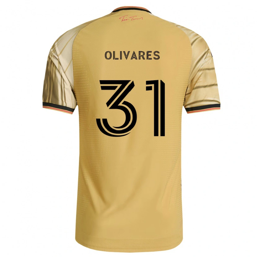Danxen Kvinnor Christian Olivares #31 Brun Gul Svart Bortatröja Matchtröjor 2026/27 Tröjor T-Tröja
