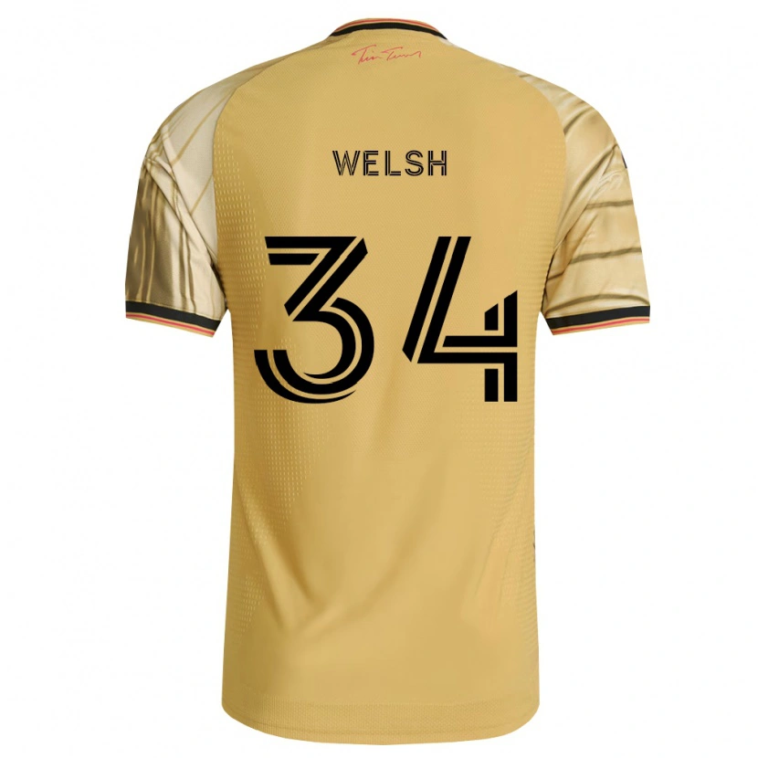Danxen Kvinnor Colin Welsh #34 Brun Gul Svart Bortatröja Matchtröjor 2026/27 Tröjor T-Tröja