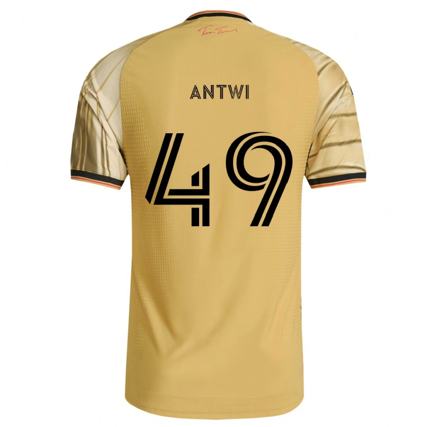Danxen Kvinnor Seth Antwi #49 Brun Gul Svart Bortatröja Matchtröjor 2026/27 Tröjor T-Tröja