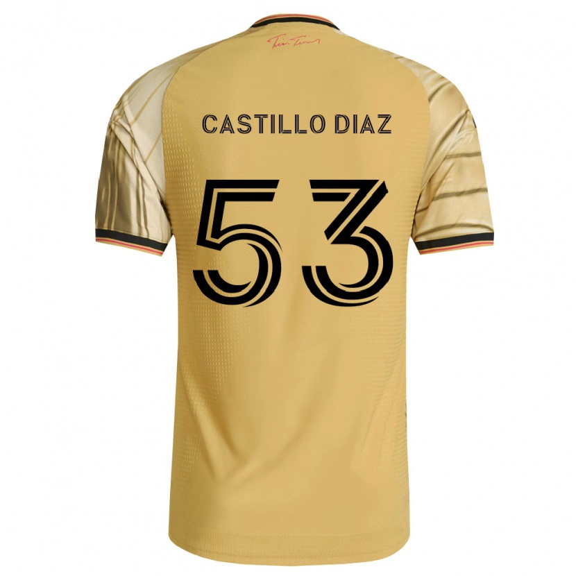 Danxen Kvinnor Jesus Castillo Diaz #53 Brun Gul Svart Bortatröja Matchtröjor 2026/27 Tröjor T-Tröja