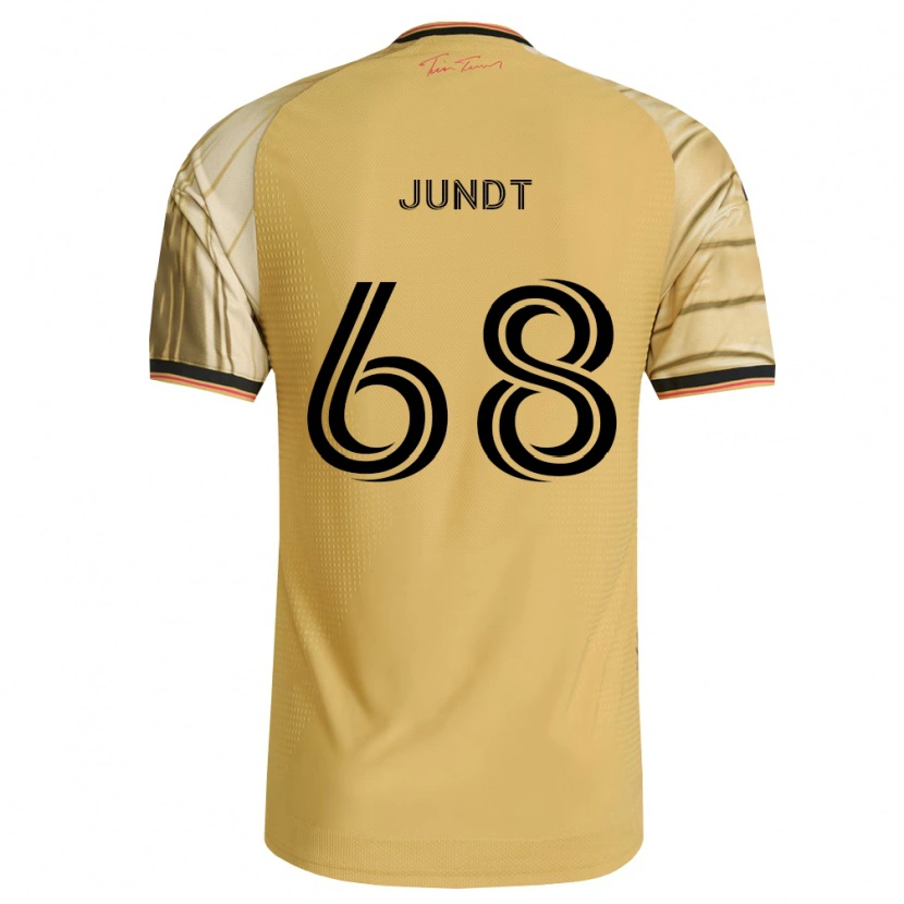 Danxen Kvinnor Alexander Jundt #68 Brun Gul Svart Bortatröja Matchtröjor 2026/27 Tröjor T-Tröja