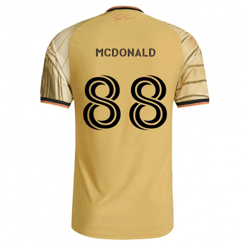 Danxen Kvinnor Patrick Mcdonald #88 Brun Gul Svart Bortatröja Matchtröjor 2026/27 Tröjor T-Tröja