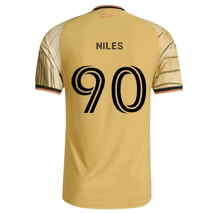 Danxen Kvinnor Eddie Niles #90 Brun Gul Svart Bortatröja Matchtröjor 2026/27 Tröjor T-Tröja