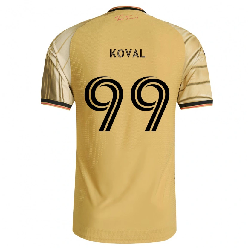 Danxen Kvinnor Stanislav Koval #99 Brun Gul Svart Bortatröja Matchtröjor 2026/27 Tröjor T-Tröja