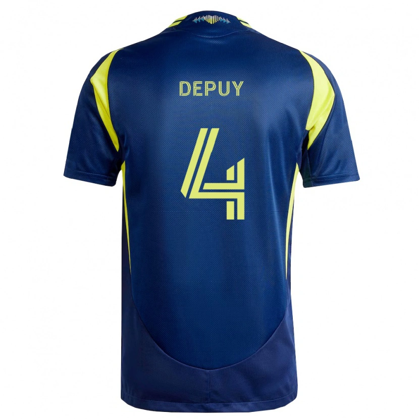 Danxen Kvinnor Nick Depuy #4 Gul Marinblå Bortatröja Matchtröjor 2026/27 Tröjor T-Tröja