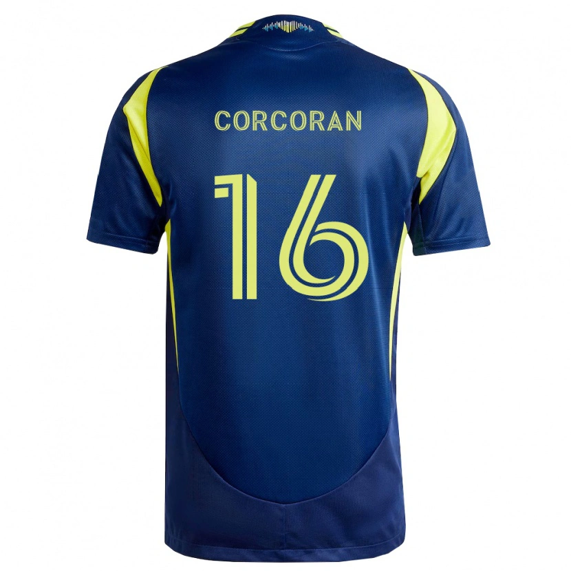 Danxen Kvinnor Matthew Corcoran #16 Gul Marinblå Bortatröja Matchtröjor 2026/27 Tröjor T-Tröja