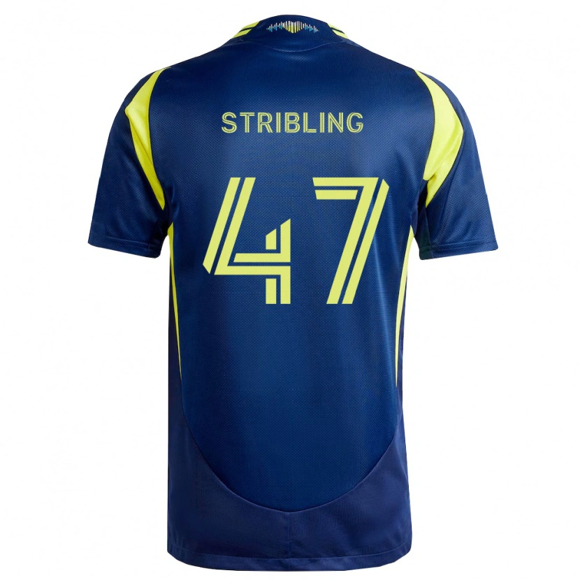 Danxen Kvinnor Liam Stribling #47 Gul Marinblå Bortatröja Matchtröjor 2026/27 Tröjor T-Tröja