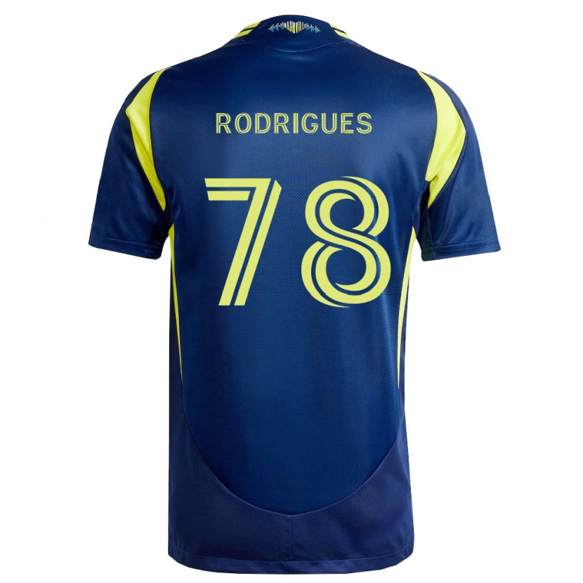 Danxen Kvinnor Giuliano Rodrigues #78 Gul Marinblå Bortatröja Matchtröjor 2026/27 Tröjor T-Tröja
