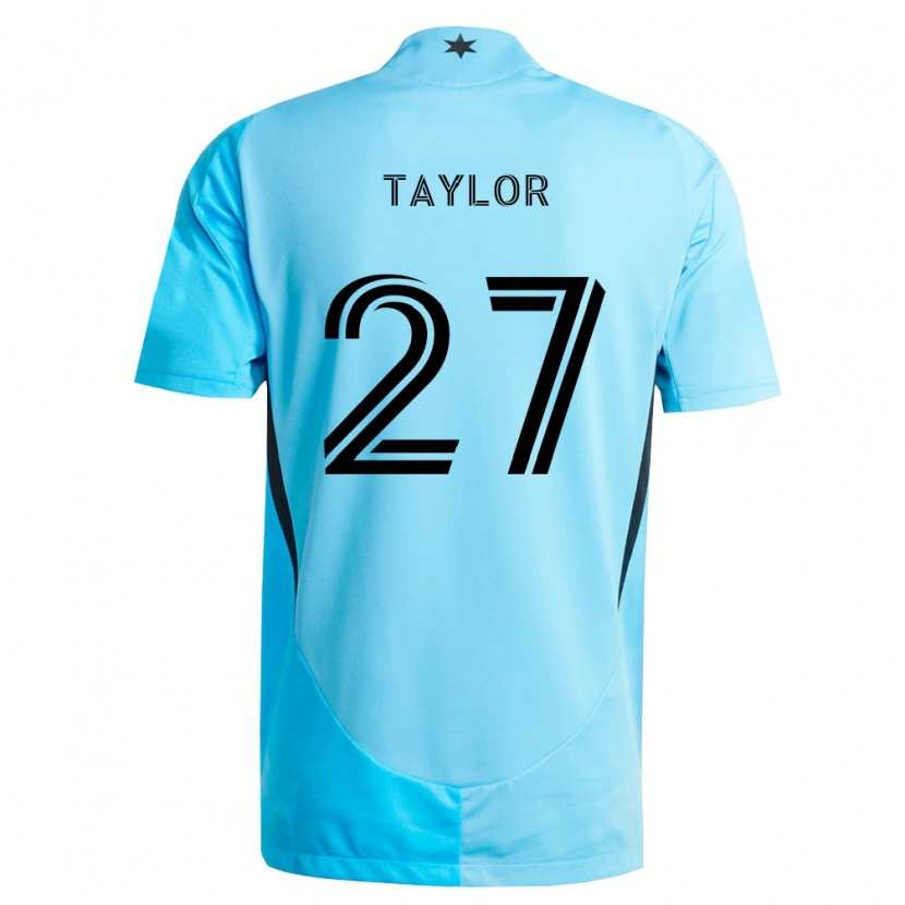 Danxen Kvinnor D.j. Taylor #27 Ljusblå Svart Bortatröja Matchtröjor 2026/27 Tröjor T-Tröja