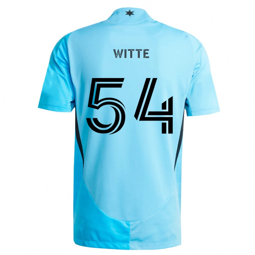 Danxen Kvinnor Alex Witte #54 Ljusblå Svart Bortatröja Matchtröjor 2026/27 Tröjor T-Tröja