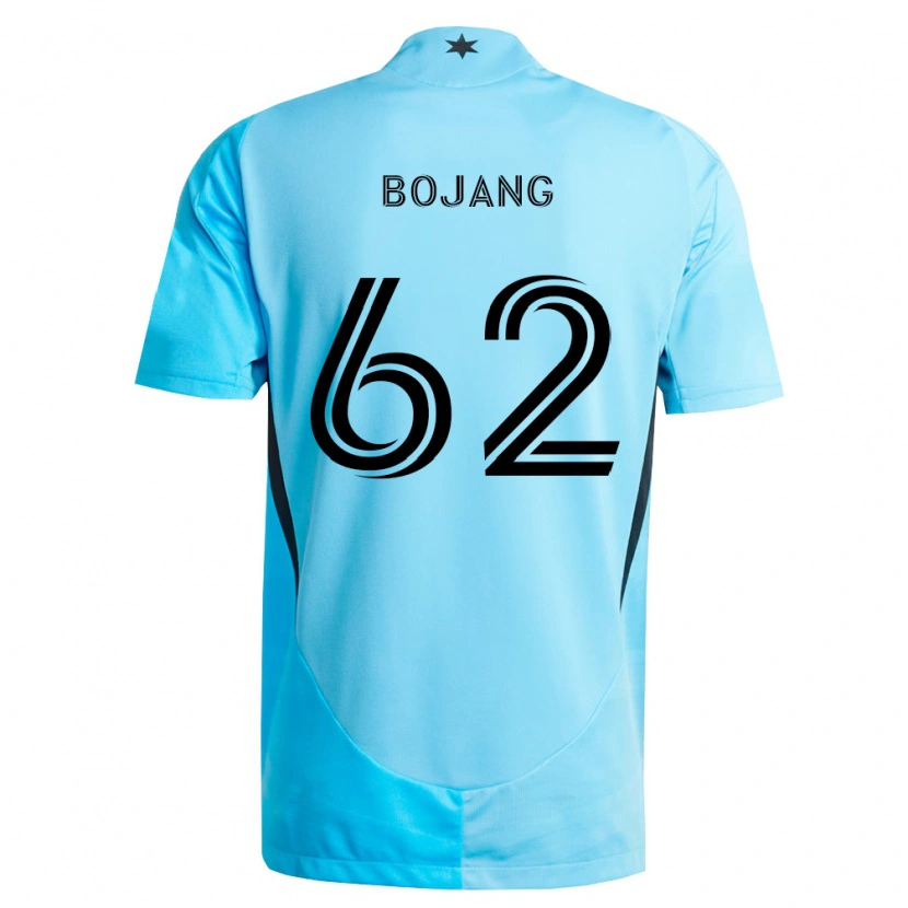 Danxen Kvinnor Mohammad Bojang #62 Ljusblå Svart Bortatröja Matchtröjor 2026/27 Tröjor T-Tröja