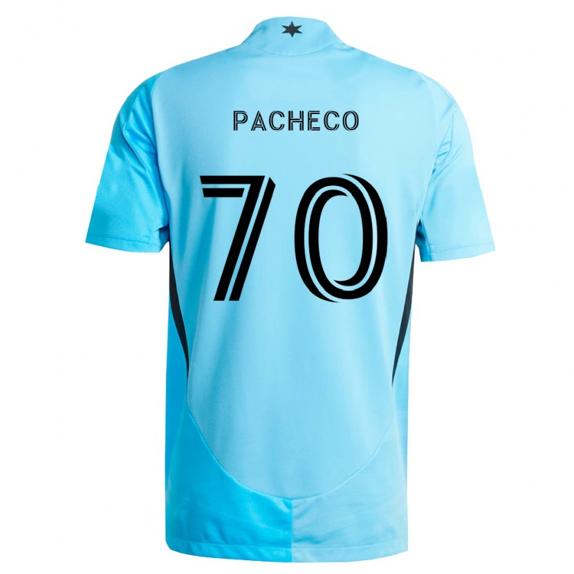 Danxen Kvinnor Diogo Pacheco #70 Ljusblå Svart Bortatröja Matchtröjor 2026/27 Tröjor T-Tröja