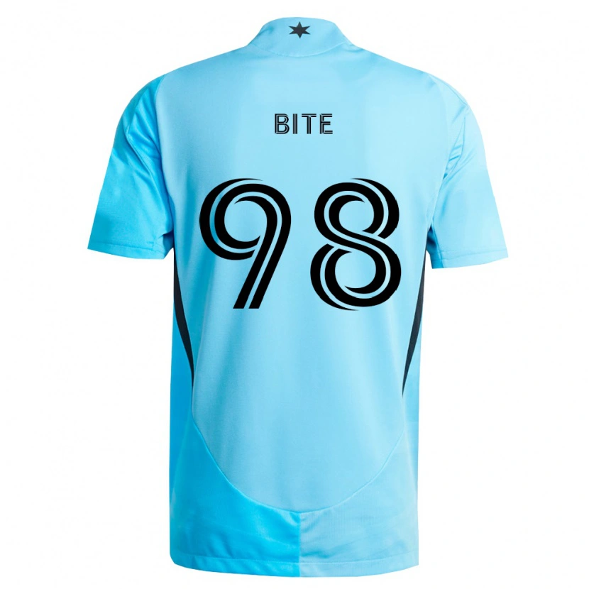 Danxen Kvinnor Kristers Bite #98 Ljusblå Svart Bortatröja Matchtröjor 2026/27 Tröjor T-Tröja