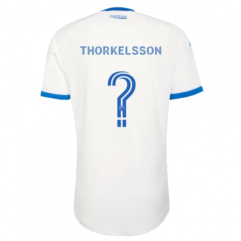 Danxen Kvinnor Róbert Orri Thorkelsson #0 Himmelsblå Vit Bortatröja Matchtröjor 2026/27 Tröjor T-Tröja