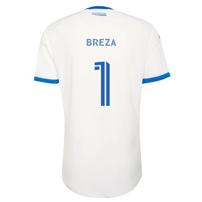 Danxen Kvinnor Sébastian Breza #1 Himmelsblå Vit Bortatröja Matchtröjor 2026/27 Tröjor T-Tröja