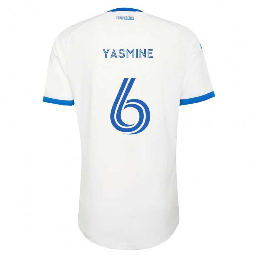 Danxen Kvinnor Décombe Yasmine #6 Himmelsblå Vit Bortatröja Matchtröjor 2026/27 Tröjor T-Tröja